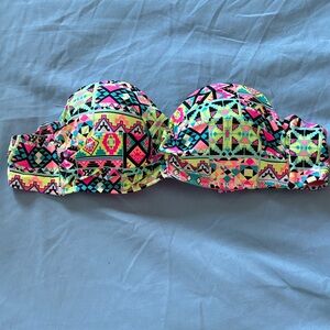 Rue21 Pink Geometric Bikini Top